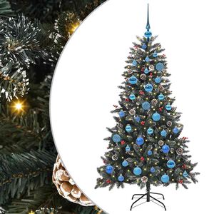 vidaXL Artificial Christmas Tree with 150 LEDs with Stand Green 150 cm