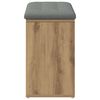 vidaXL Shoe Bench Artisan Oak 82x32x50 cm Engineered Wood