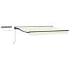 vidaXL Electric Retractable Awning Cream and Anthracite 3 x 2 m