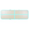 vidaXL Inflatable Gymnastics Mat with Pump 400x100x10 cm PVC Green