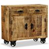 vidaXL Sideboard | Rough Mango Wood | Solid rough mango wood | Medium