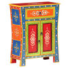 vidaXL Hand Painted Sideboard 60x30x75 cm Solid Mango Wood