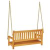 vidaXL Garden Swing Bench Brown 119 x 35 x 47cm Solid Acacia wood