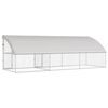 vidaXL Dog Kennel 3 pcs Silver 6 x 2 x 2 m Galvanised steel