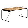 vidaXL Dining Table 180x90x76 cm Solid Rough Mango Wood