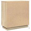 vidaXL Bedside Cabinet Sonoma Oak 71 x 34.5 x 75 cm Engineered wood
