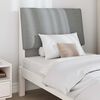 vidaXL Upholstered Headboard Light Grey 80 cm Solid Pine Wood
