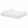 vidaXL Bed Frame without Mattress White Solid Wood Super King