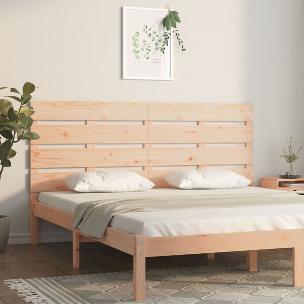 vidaXL Headboard 160x3x80 cm Solid Wood Pine