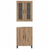 vidaXL Highboard 2 pcs Artisan oak Engineered wood