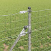 vidaXL Fence with Post Silver 0.8 x 10 m Steel and PVC