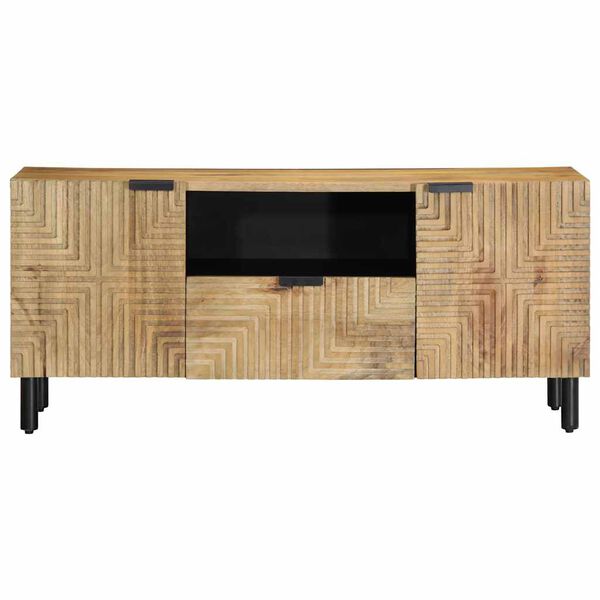 vidaXL TV Cabinet Brown 105x33x46 cm Solid Wood Mango