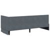 vidaXL Corner Bed Frame with Headboard Dark Grey 80 cm x 200 cm Velvet