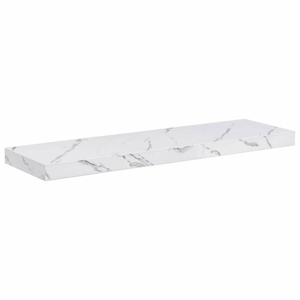 vidaXL Wall Shelf White Marble 80 x 23.5 x 4 cm Engineered Wood
