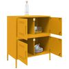 vidaXL Sideboard Mustard Yellow 68x39x79 cm Steel