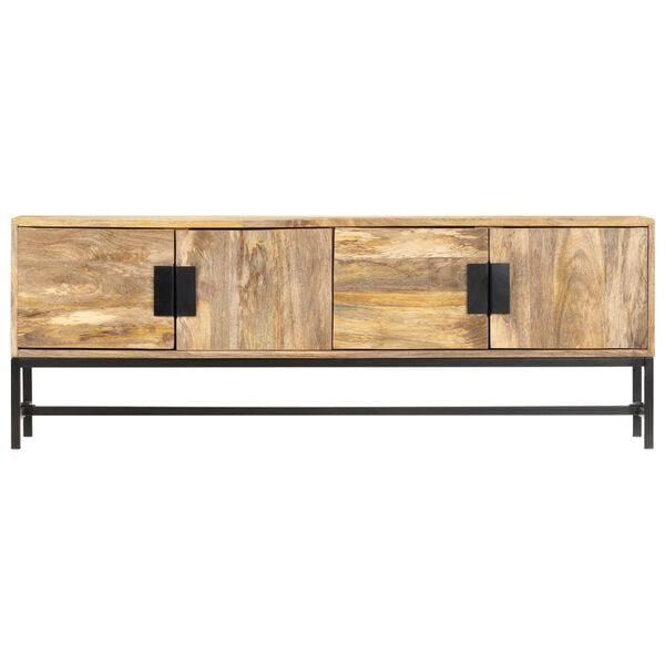 vidaXL TV Cabinet 140x30x50 cm Solid Mango Wood