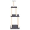 vidaXL Cat Tree with Sisal Scratching Posts Dark Grey 149 cm