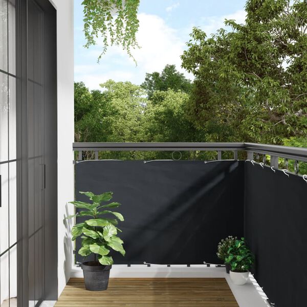 vidaXL Balcony Screen Anthracite 90x300 cm Oxford Fabric