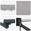 vidaXL Retractable Awning Manual Light Grey 400 x 300 cm