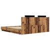 vidaXL Bed Frame with Headboard Old Wood 180 x 200 cm Engineered Wood