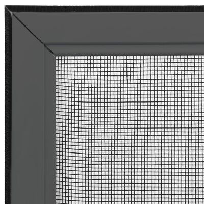 vidaXL Extendable Insect Screen for Windows Anthracite