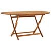 vidaXL Garden Table 160x85x75 cm Solid Acacia Wood