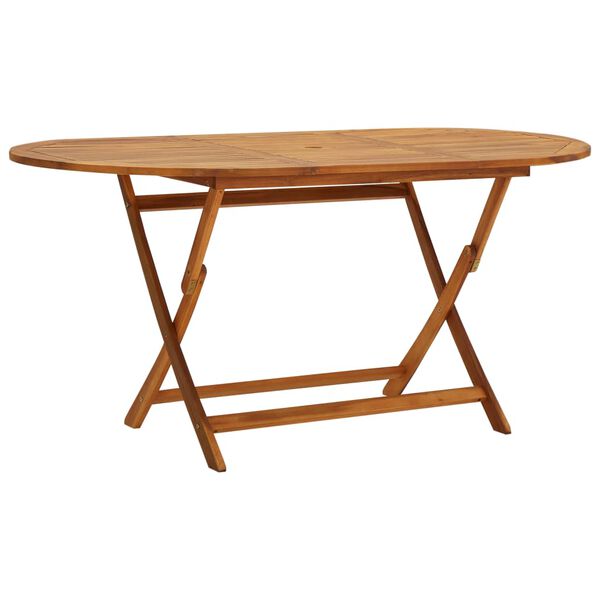 vidaXL Garden Table 160x85x75 cm Solid Acacia Wood