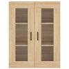 vidaXL Highboard Sonoma Oak 69.5x34x180 cm Engineered Wood