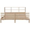 vidaXL Bookcase Bed without Mattress 200x200cm Solid Wood Pine