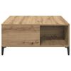 vidaXL Coffee Table Artisan Oak 80 x 80 x 36.5 cm Engineered Wood