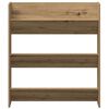 vidaXL Shoe Cabinet 2 pcs Artisan Oak 85 x 18 x 90 cm Engineered Wood
