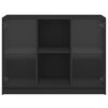 vidaXL Sideboard Black 102x37x75.5 cm Engineered Wood