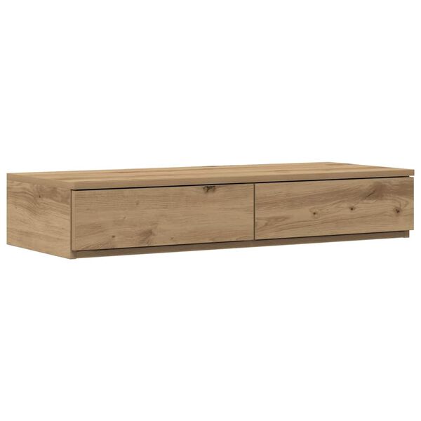 vidaXL Bed Drawers Artisan Oak 75 x 36.5 x 16.5 cm Engineered Wood
