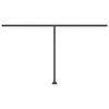 vidaXL Freestanding Manual Retractable Awning 450x300 cm Yellow/White
