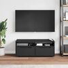 vidaXL TV Cabinet VISNES Black 100x40x38 cm Engineered Wood