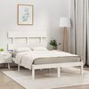 vidaXL Bed Frame without Mattress White 160x200 cm Solid Wood
