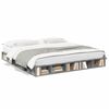vidaXL Bed Frame without Mattress Grey Sonoma 200x200 cm