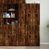vidaXL Highboard Smoked Oak 30x42.5x185 cm Engineered Wood