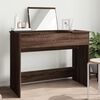 vidaXL Dressing Table with Mirror Brown Oak 100x45x76 cm
