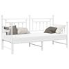 vidaXL Daybed Frame with Headboard White 75 x 190 cm Steel