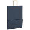 vidaXL Paper Bags 250 pcs with Handles Blue 32x17x44 cm