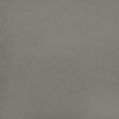 vidaXL Bed Frame Light Grey 90x190 cm Single Velvet