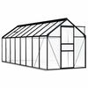 vidaXL Greenhouse with Base Frame Anthracite Aluminium 9.31 m²