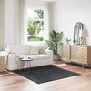 vidaXL Anti-slip Shaggy Rug Dark grey 160 x 160 cm PP
