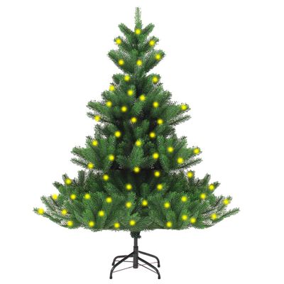 vidaXL Nordmann Fir Artificial Pre-lit Christmas Tree Green 150 cm
