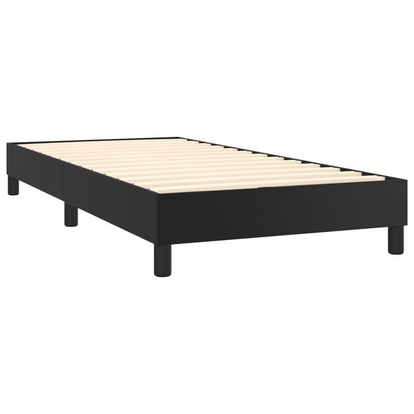 vidaXL Box Spring Bed Frame Black Single Faux Leather (UK/IE/FI/NO only)