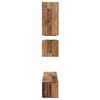 vidaXL TV Cabinet Set Wall-mounted 8 pcs Old Wood Engineered Wood