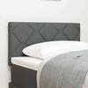 vidaXL Fabric Headboard Height Adjustable Dark Grey 80 cm Fabric