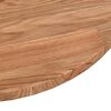 vidaXL Round Table Top Light Brown &Oslash;90x1.5 cm Treated Solid Wood Oak