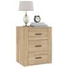 vidaXL Bedside Cabinet Sonoma Oak 50x36x60 cm Engineered Wood